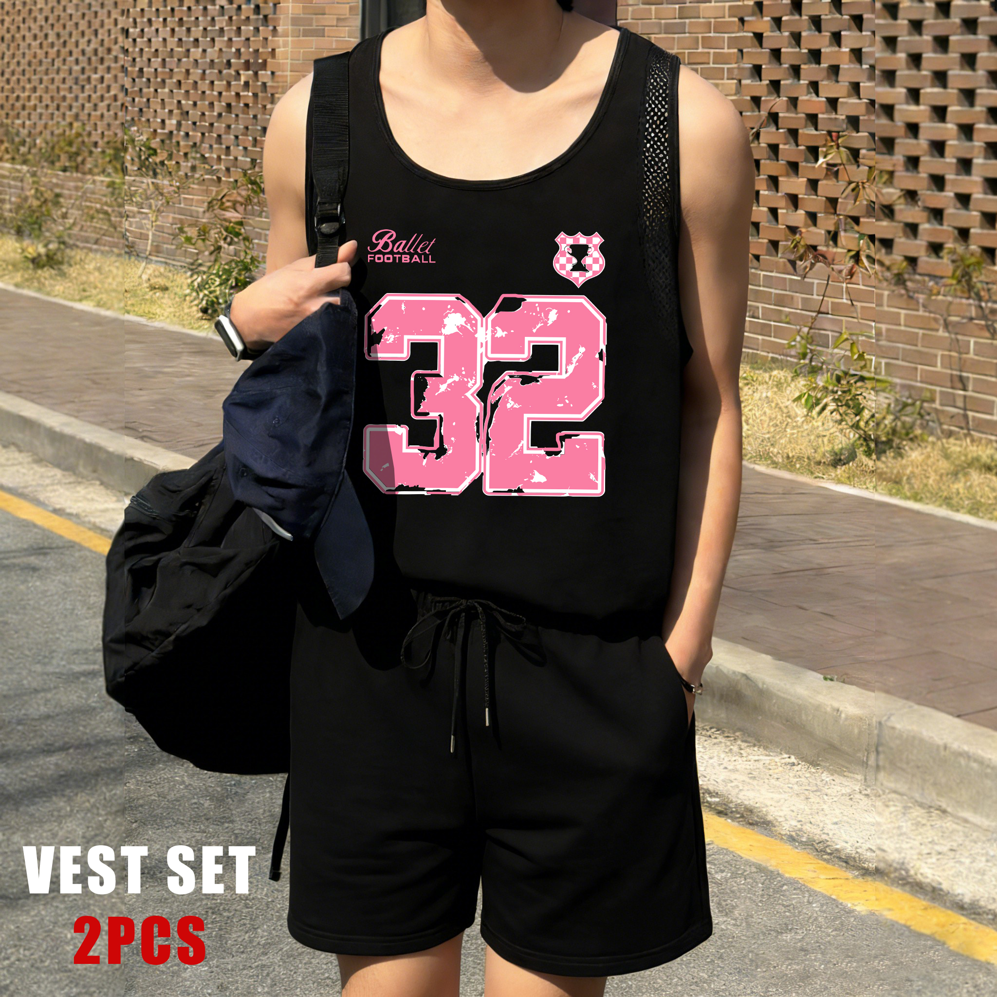 Mens Fashion Casual - Vintage Styled Number 32 Print Mens