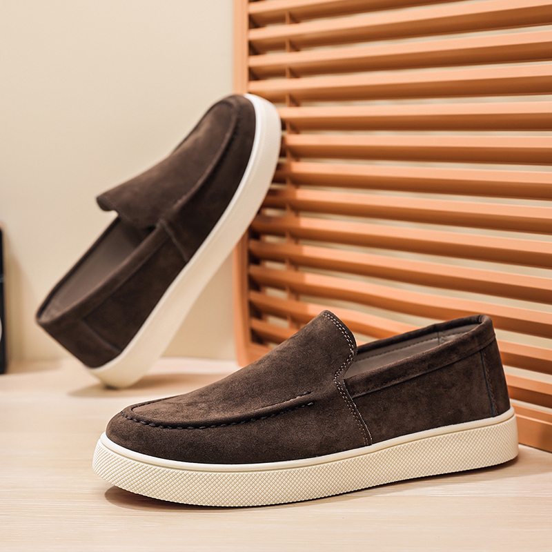 Men'S Fashion Loafers Shoes - Men's Casual Shoes Suede Leather Loafers
