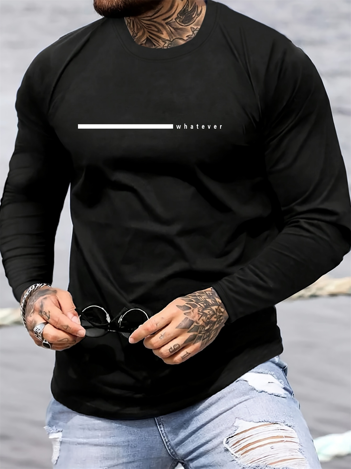 Men Fashion Upper - 100% pure cotton men's long sleeved