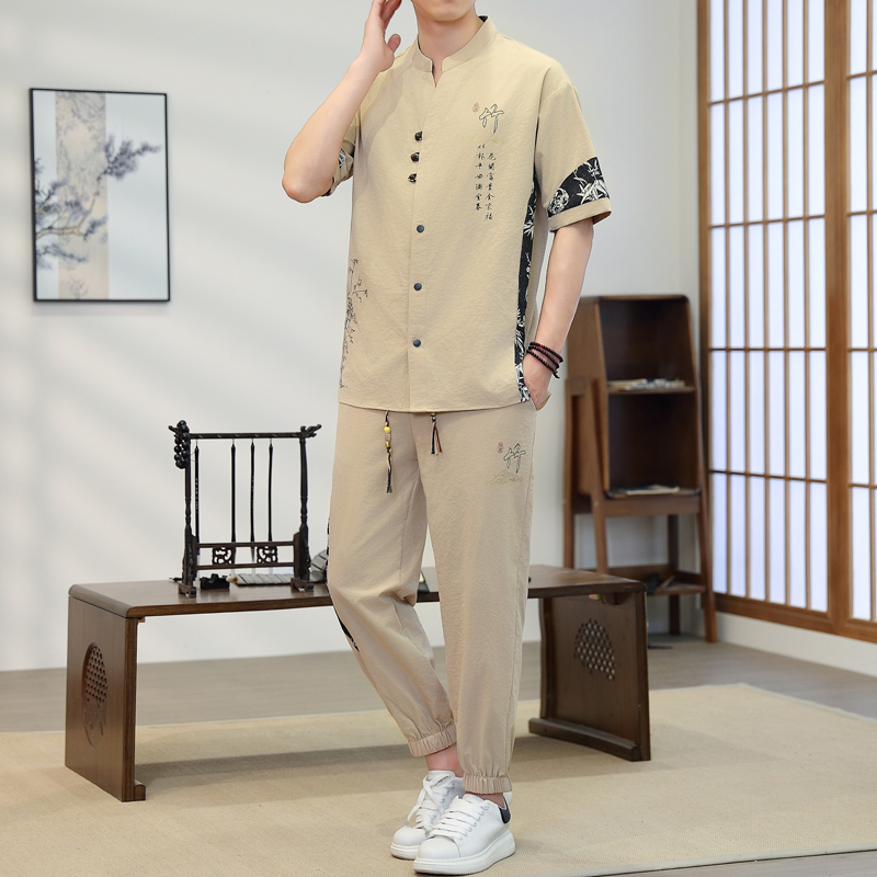 Quality Men'S Fashion - Short Sleeves+Trousers 2026 New Summer Men'S