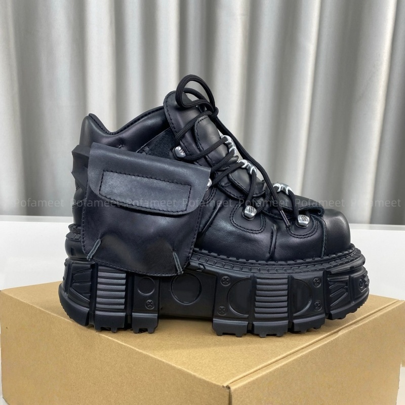 Men'S Fashion Loafers Shoes - Fashion Retro Loafers Women Boots Round