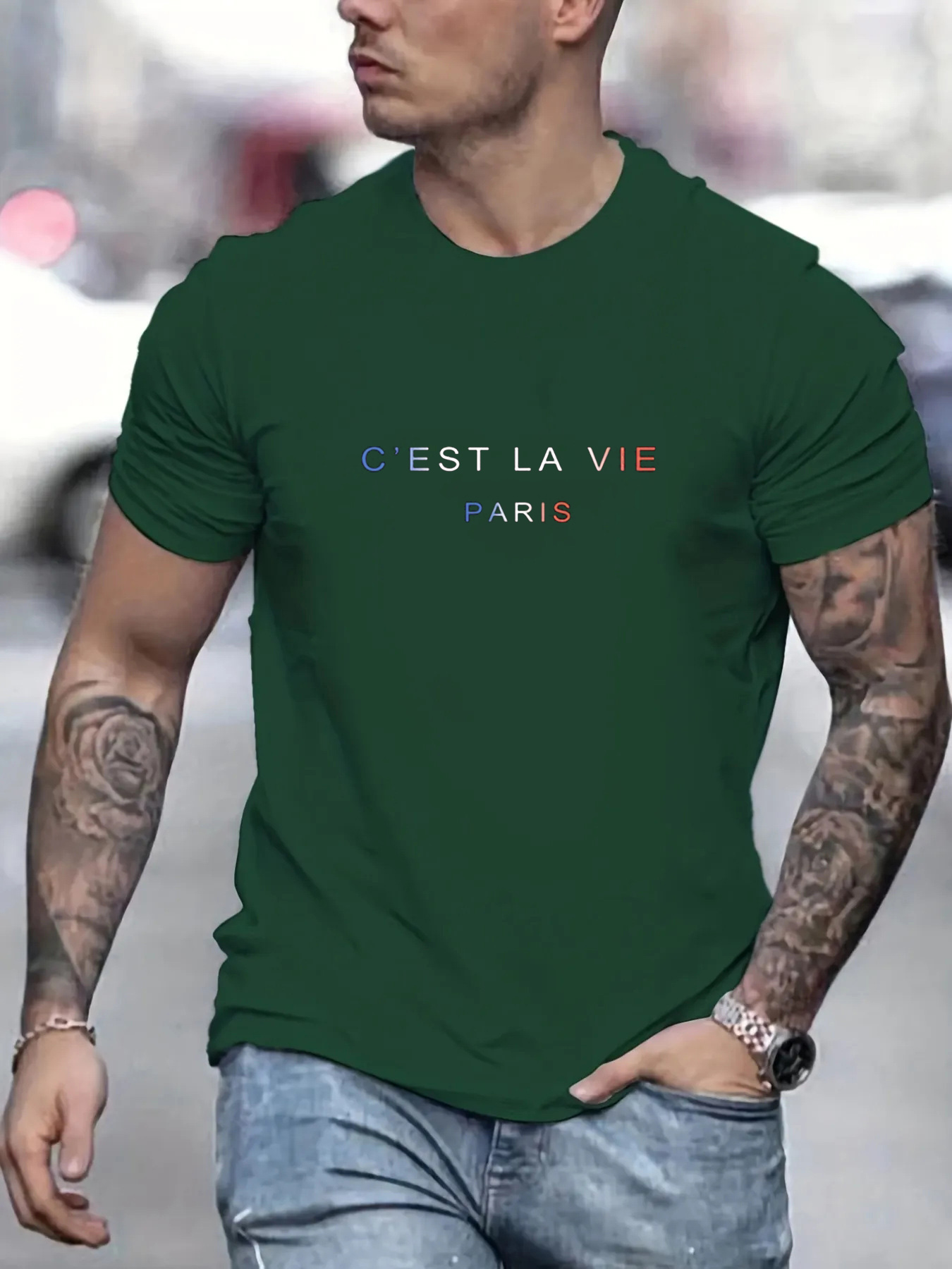 Paris Men'S Fashion - Men's summer 100% pure cotton fashionable