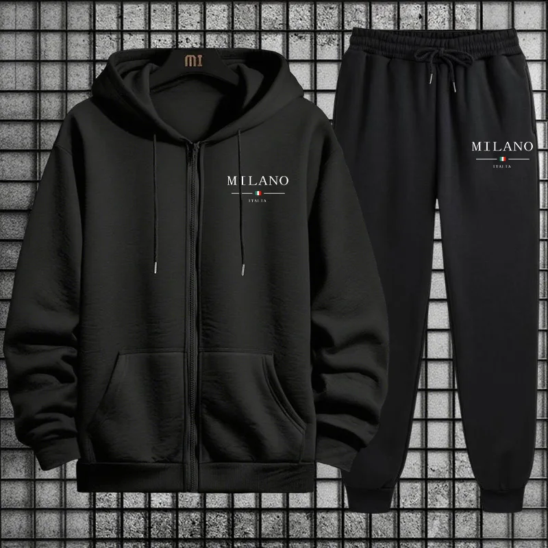 Men'S Fashion Hoodies - Spring 2026 Men's Tracksuit Casual Simple