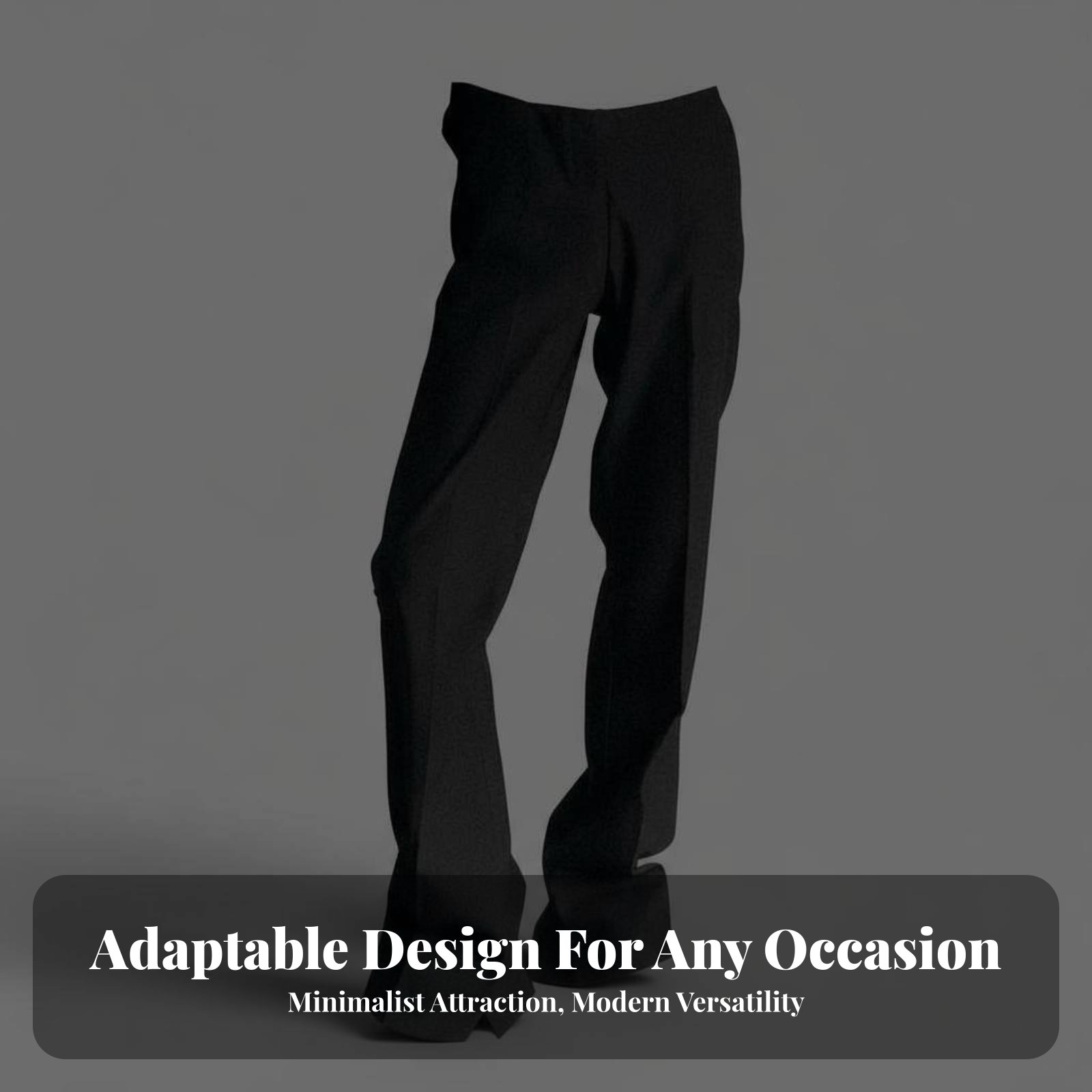 Fashion Men Vogue - Split-Split-Leg Flaredd Trousers Extended Long Length