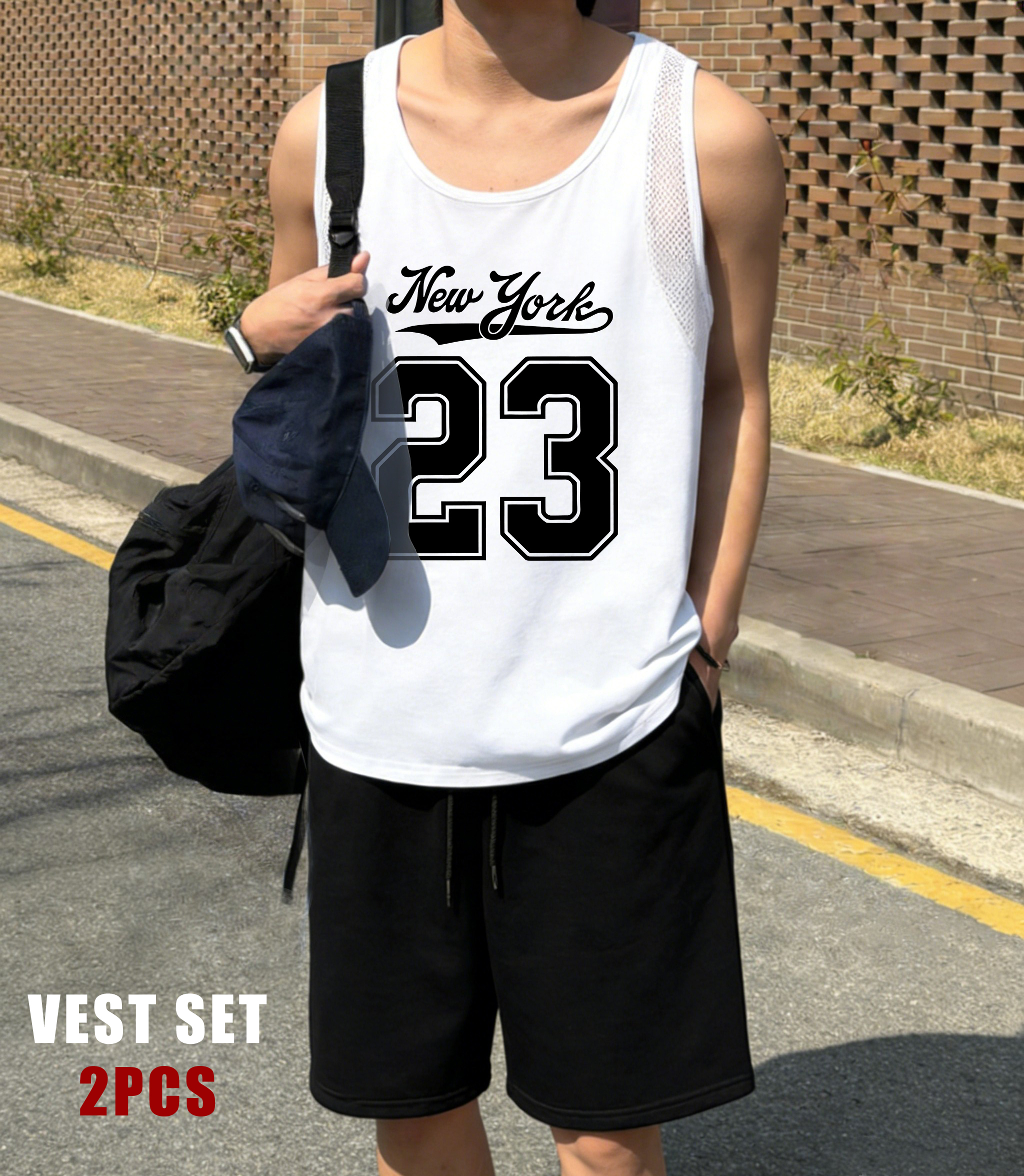 Mens Fashion Casual - New York Number 23 Print Men