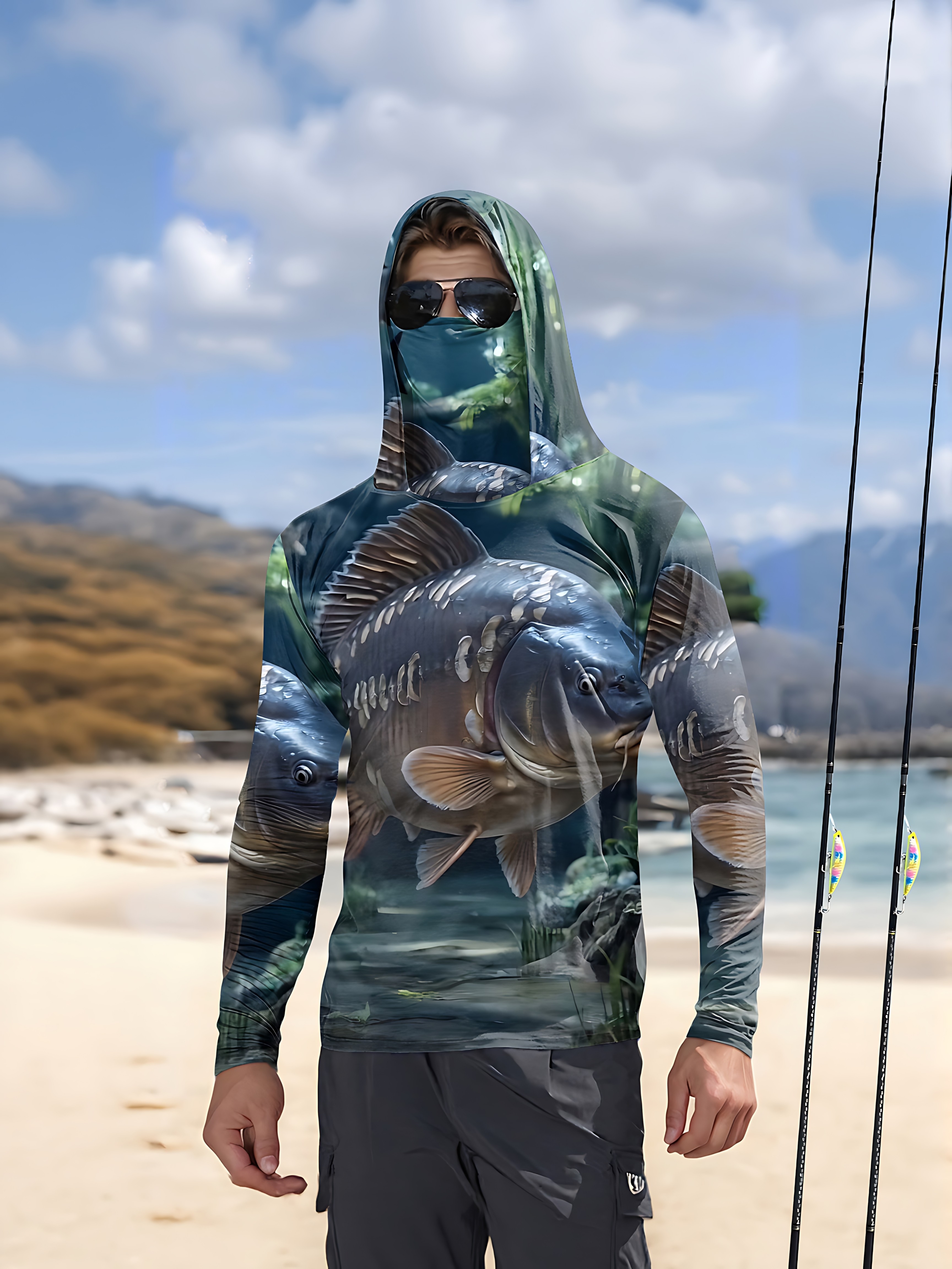 Men Fashion Upper - Men's long-sleeved T-shirt with sun protection