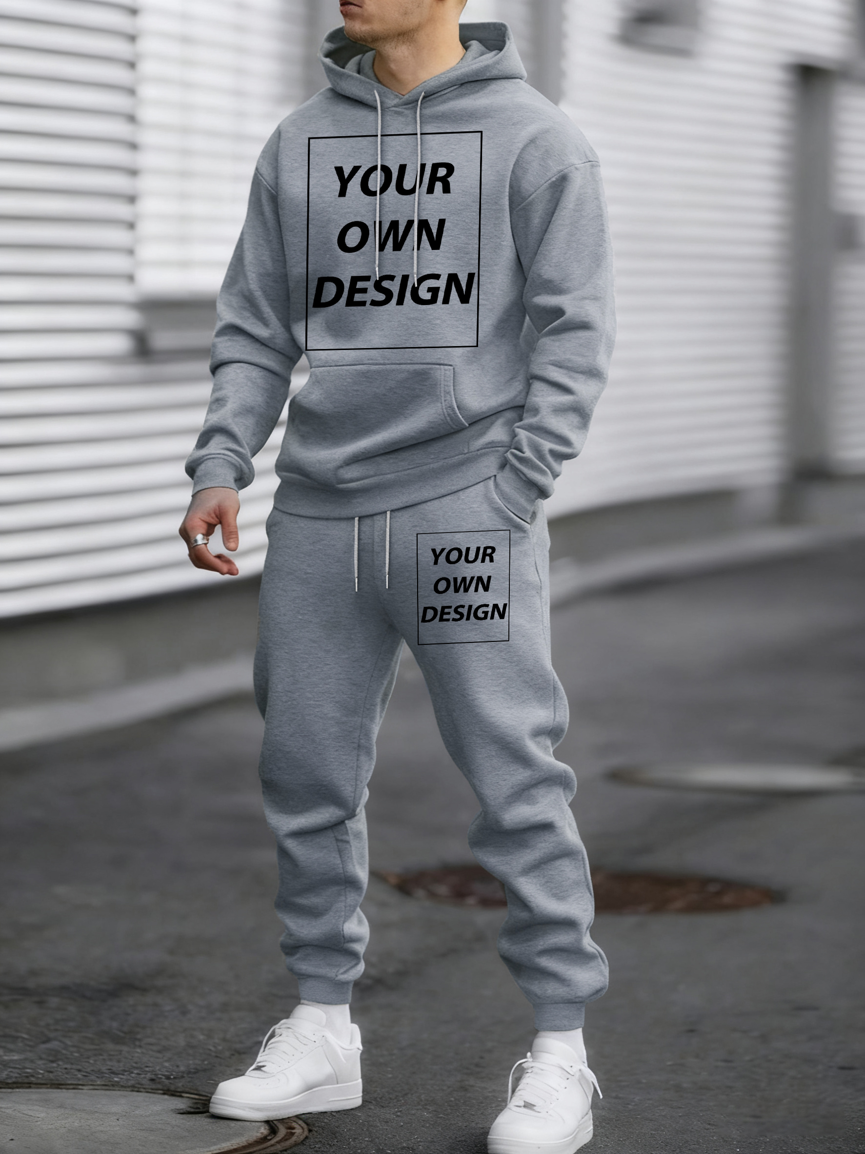 Men'S Fashion Hoodies - Spring Autumn Hoody Set Customized Logo