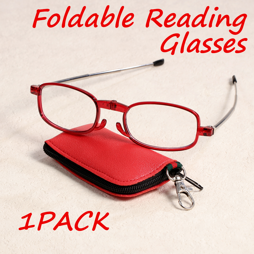 Mens Fashion Reading Glasses - 1pc Folding Reading Glasses Retro Fashion