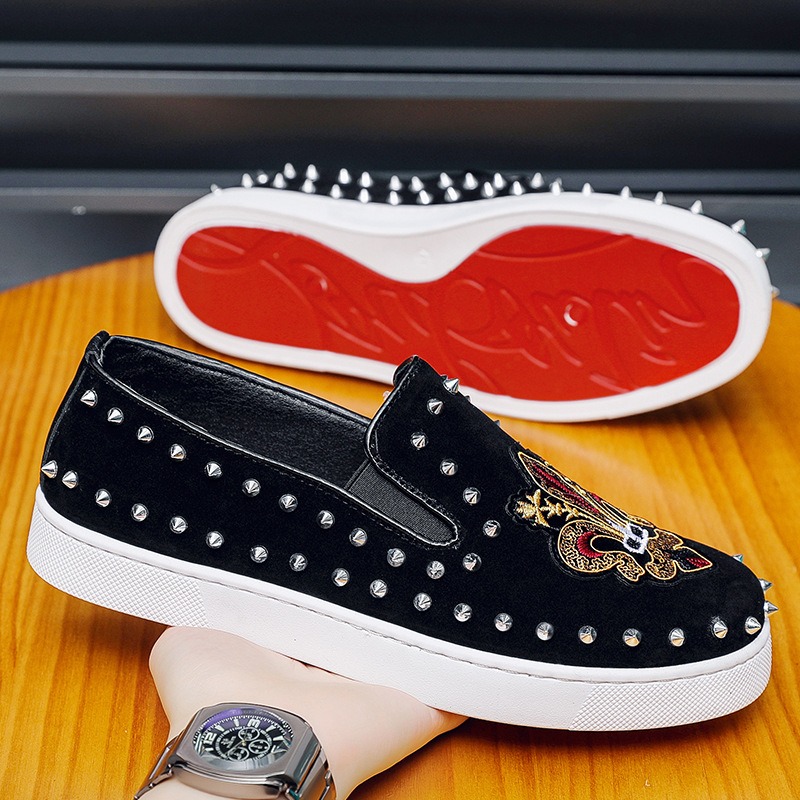 Rivets embroidery Coiffeur bla - Suede Loafers Men recensione e prezzo