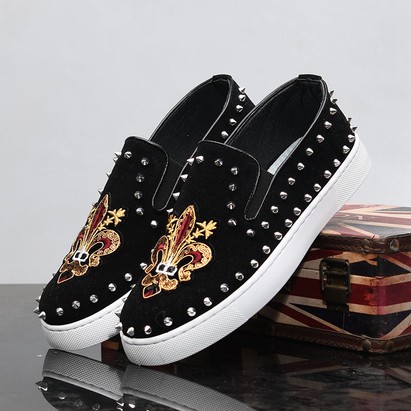 Rivets embroidery Coiffeur bla - Suede Loafers Men recensione e prezzo