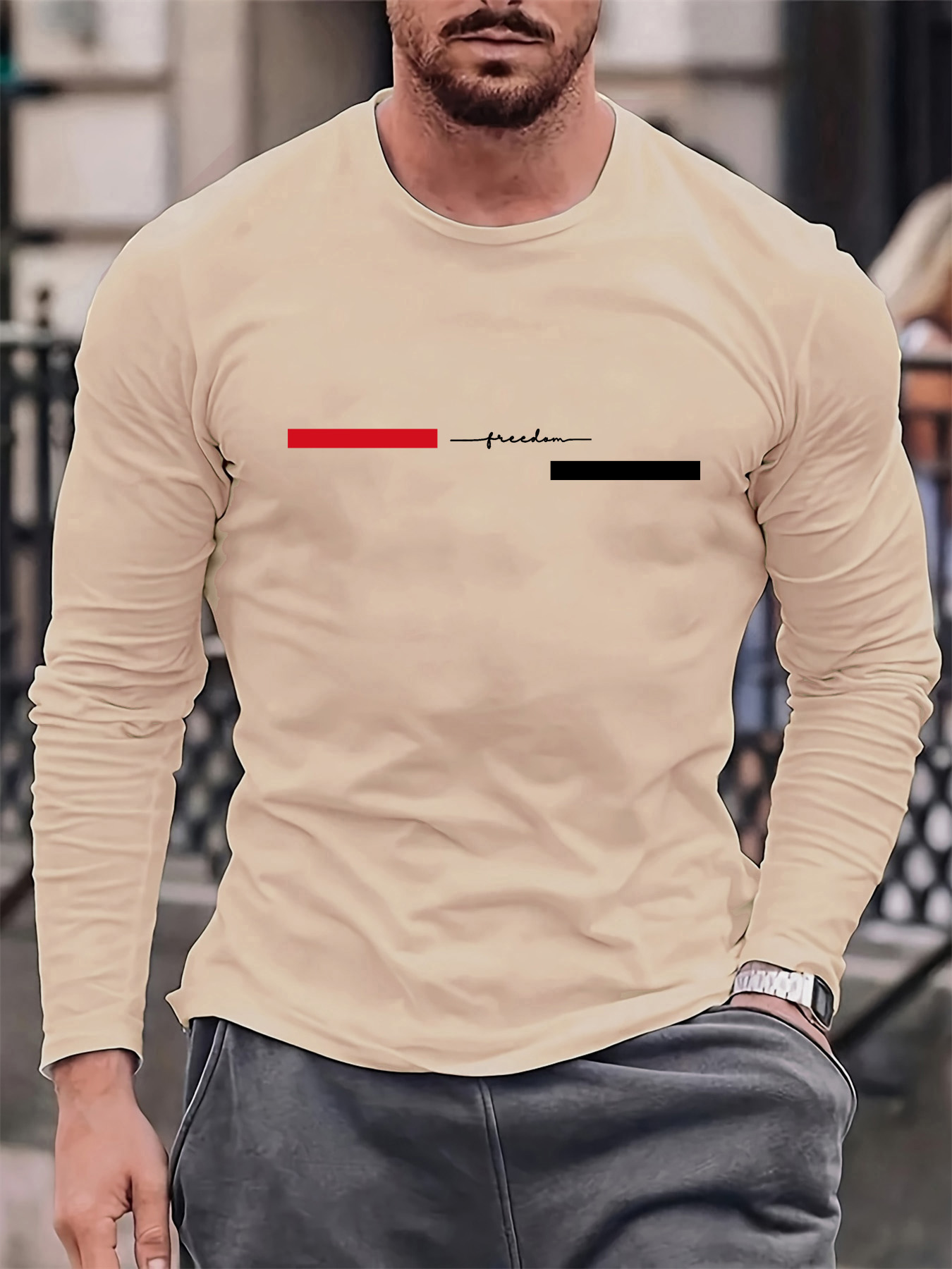 100% pure cotton men's long sl - Men Fashion Upper recensione e prezzo