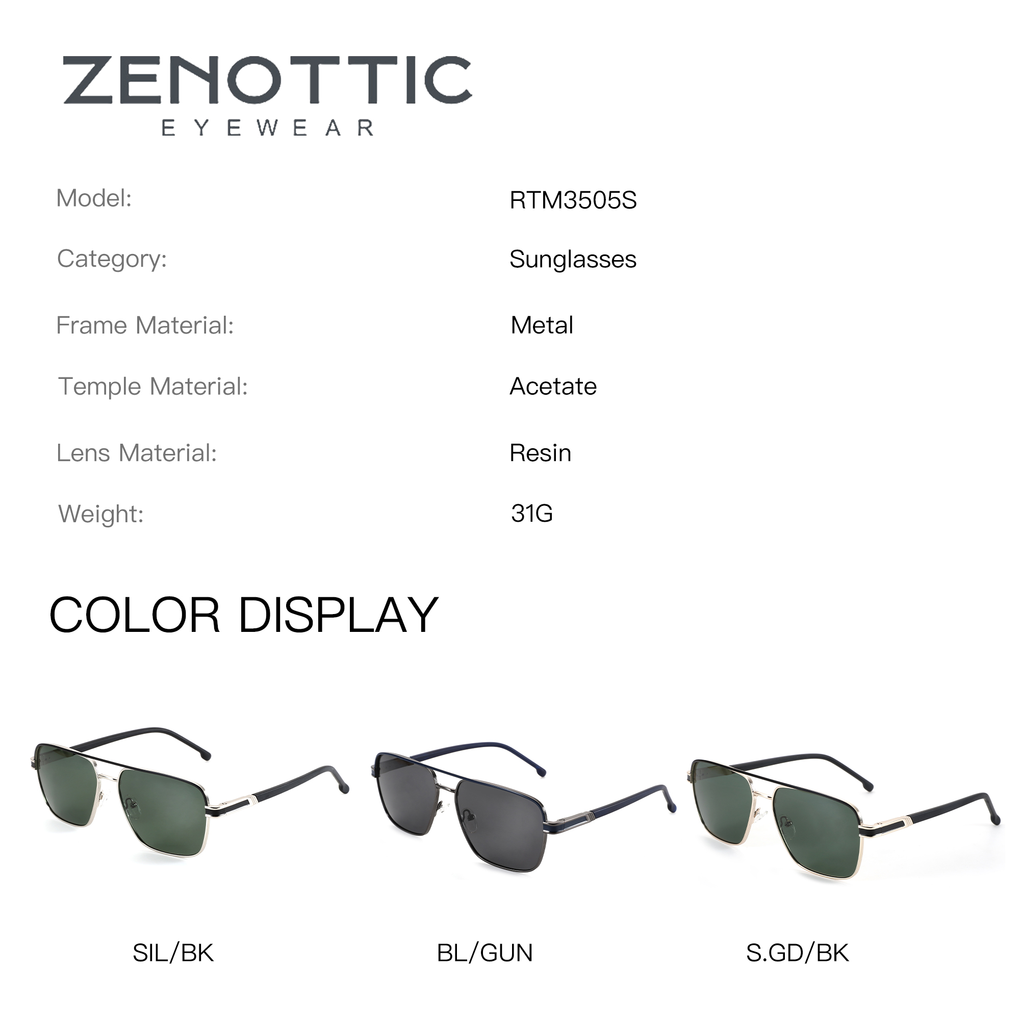 ZENOTTIC Classic Aviator Presc - Mens Fashion Reading Glasses recensione e prezzo