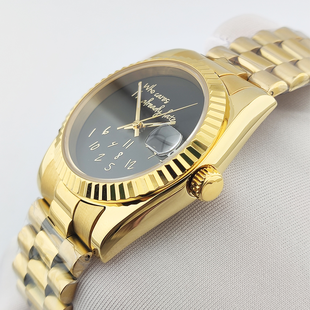 36/39mm Gold Men Watch nh35 Wa - Men'S Fashion Logo recensione e prezzo