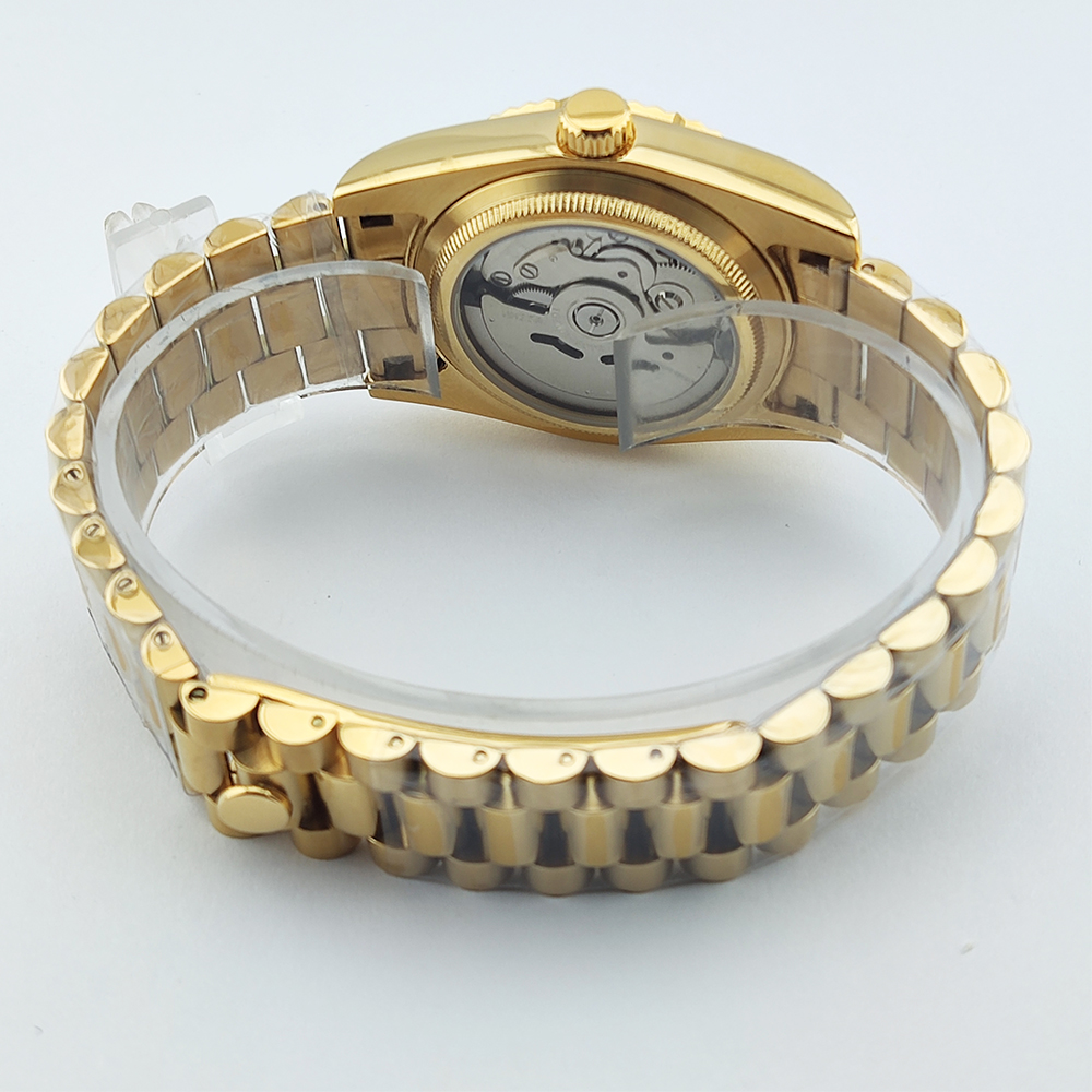 36/39mm Gold Men Watch nh35 Wa - Men'S Fashion Logo recensione e prezzo