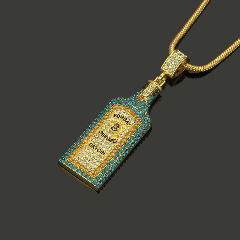 Big Wine bottle Necklaces Full - Fashion Men Vogue recensione e prezzo