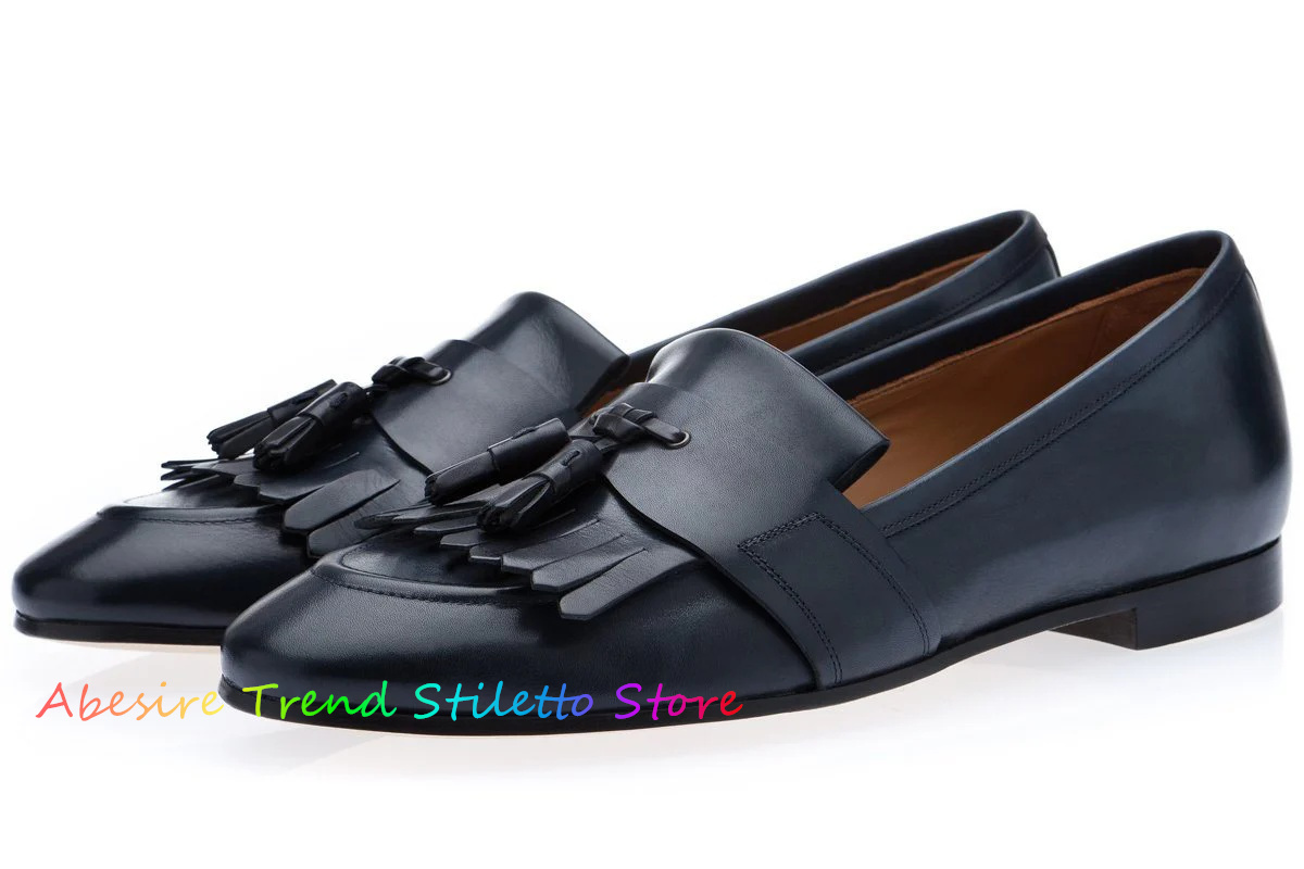 Leather Fringed Loafers Men Ta - Suede Loafers Men recensione e prezzo