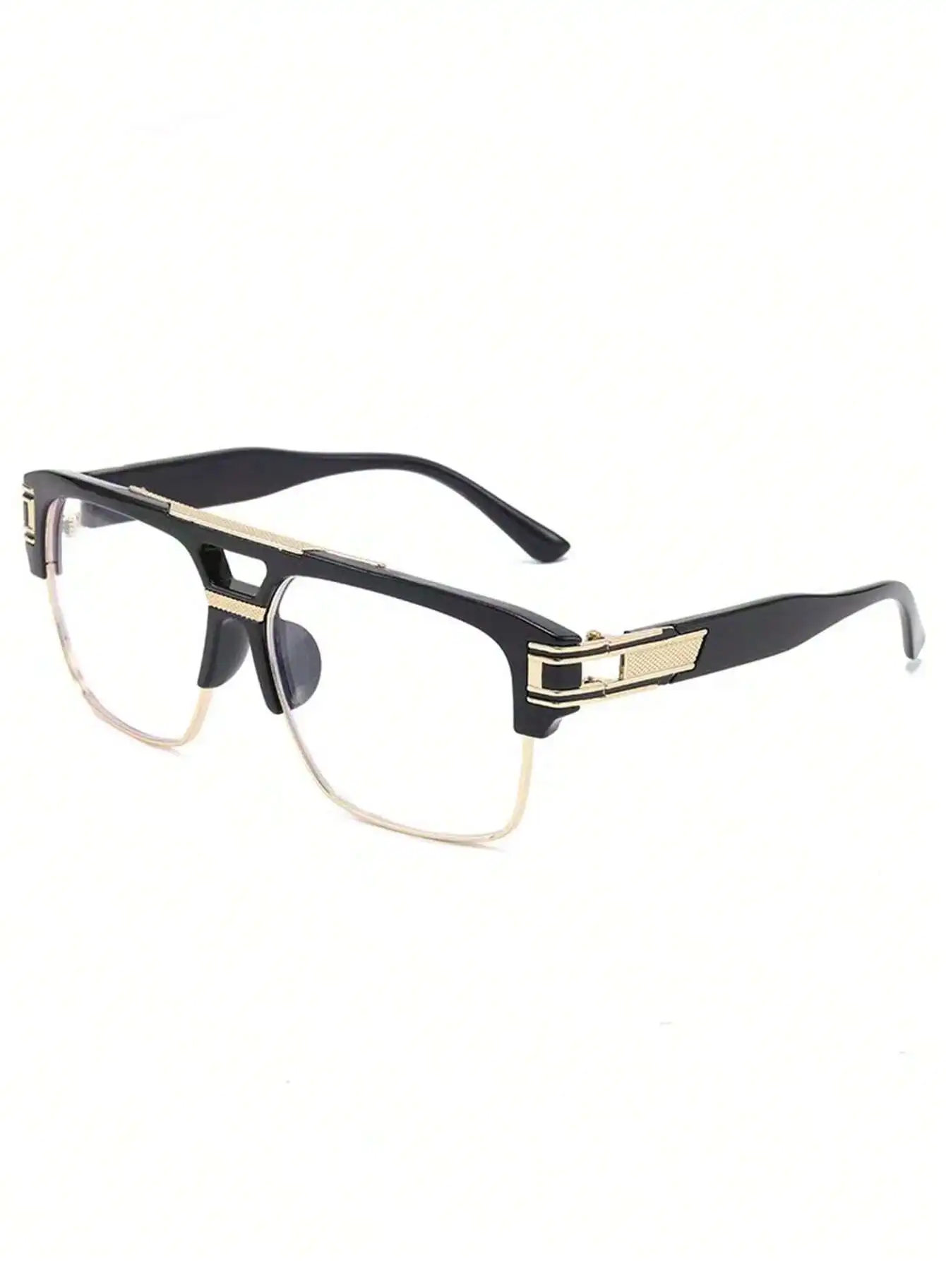 1pc Oversized Square Punk-Styl - Men'S Fashion Non Prescription Glasses recensione e prezzo