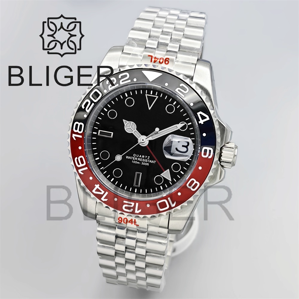 BLIGER 40mm GMT Men's Watches  - Men'S Fashion Logo recensione e prezzo