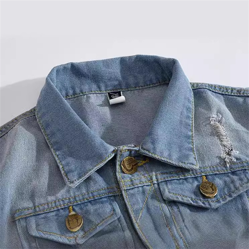 Ripped Denim Waistcoat Men Kor - Men'S Fashion Vest With Jeans recensione e prezzo