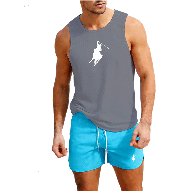 European Men Summer Vest and S - Mens Fashion Casual recensione e prezzo