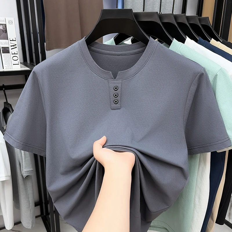 Mens Casual Henley Neck T Shir - Men Fashion Upper recensione e prezzo