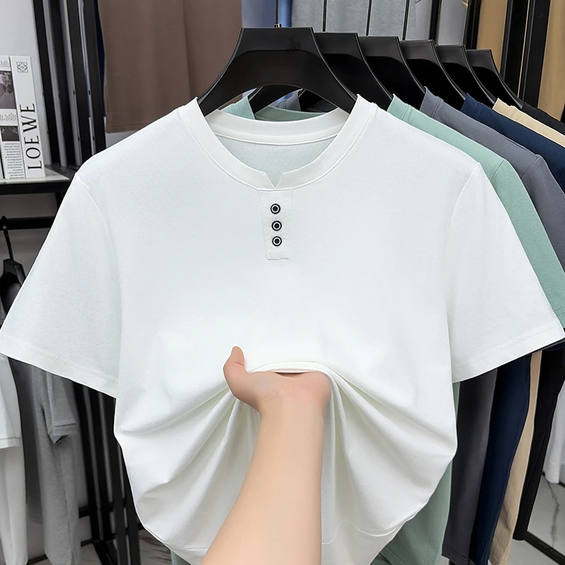 Mens Casual Henley Neck T Shir - Men Fashion Upper recensione e prezzo
