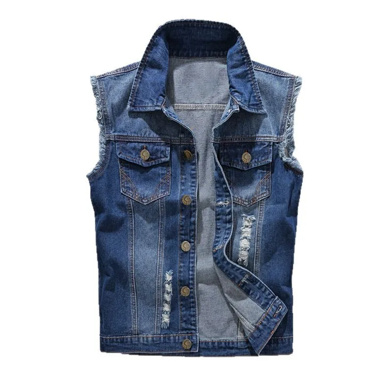 New Fashion Men Ripped Denim V - Men'S Fashion Vest With Jeans recensione e prezzo