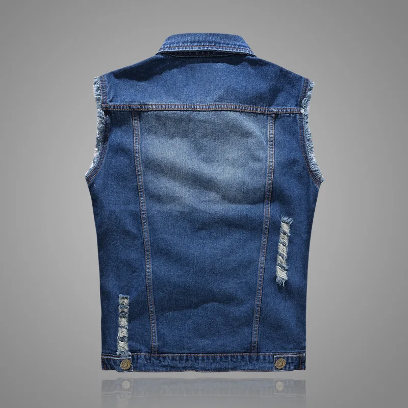 New Fashion Men Ripped Denim V - Men'S Fashion Vest With Jeans recensione e prezzo