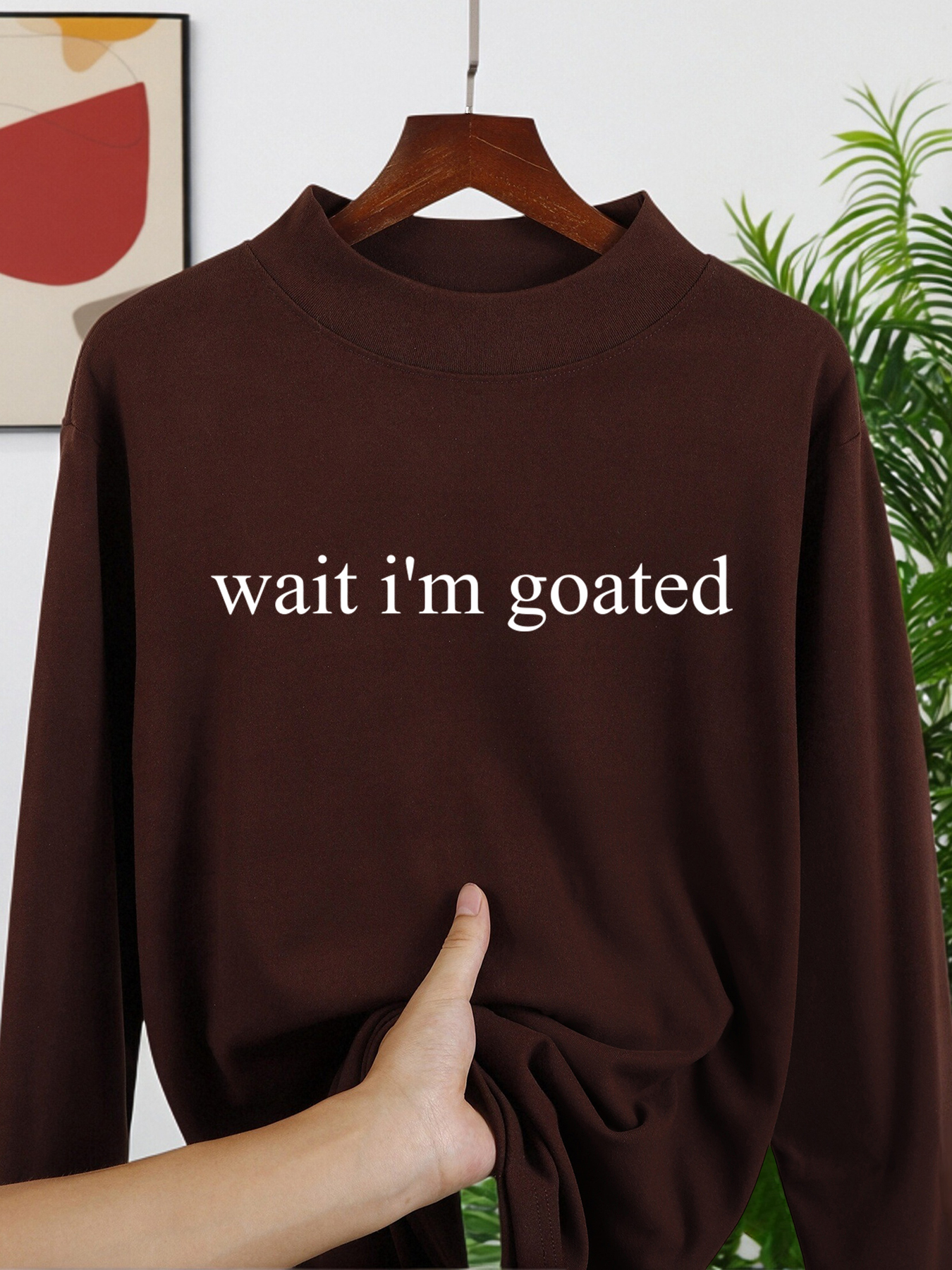Wait I'M Goated Letter Printed - Mens Fashion Top recensione e prezzo