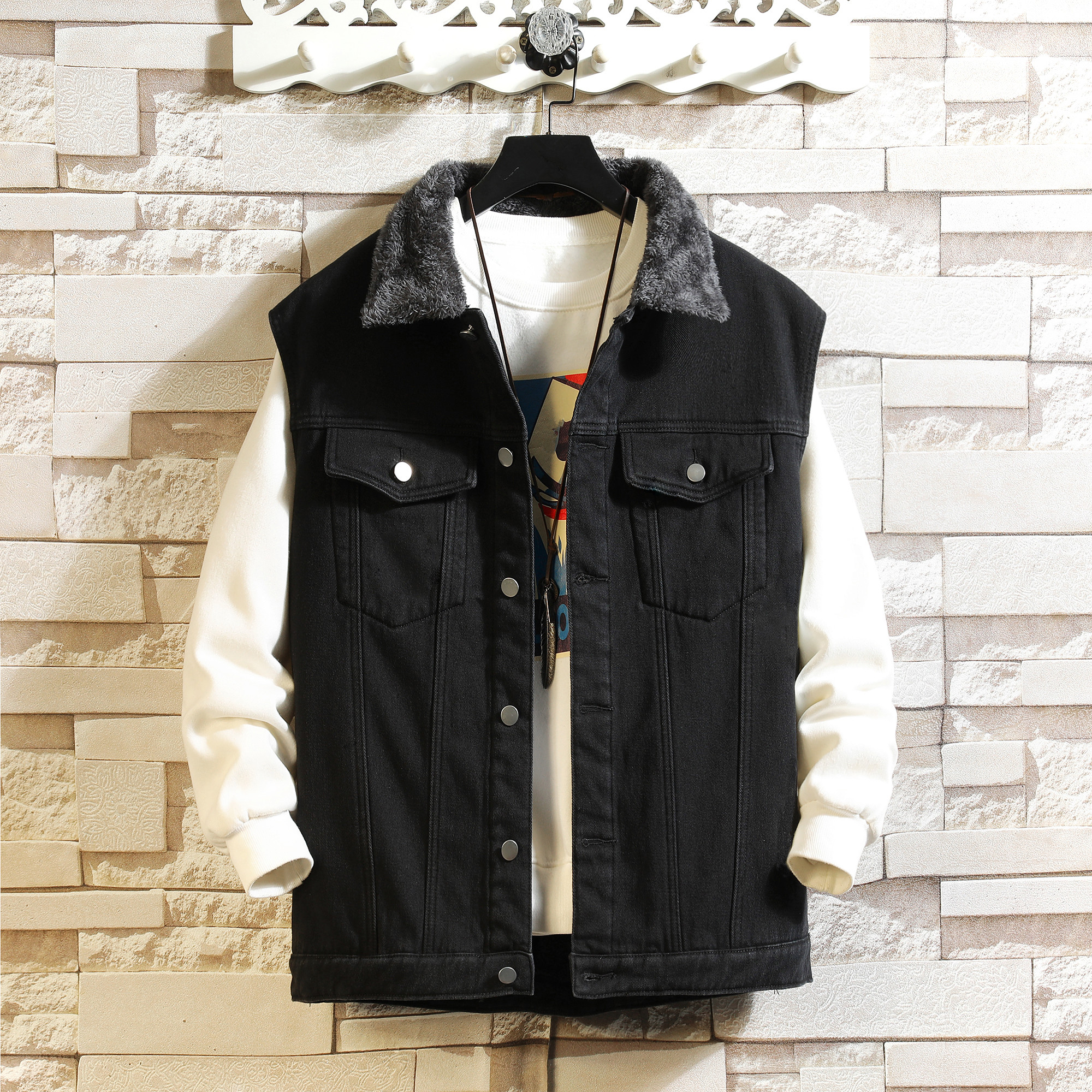 Winter Cargo Denim Vests Men W - Men'S Fashion Vest With Jeans recensione e prezzo