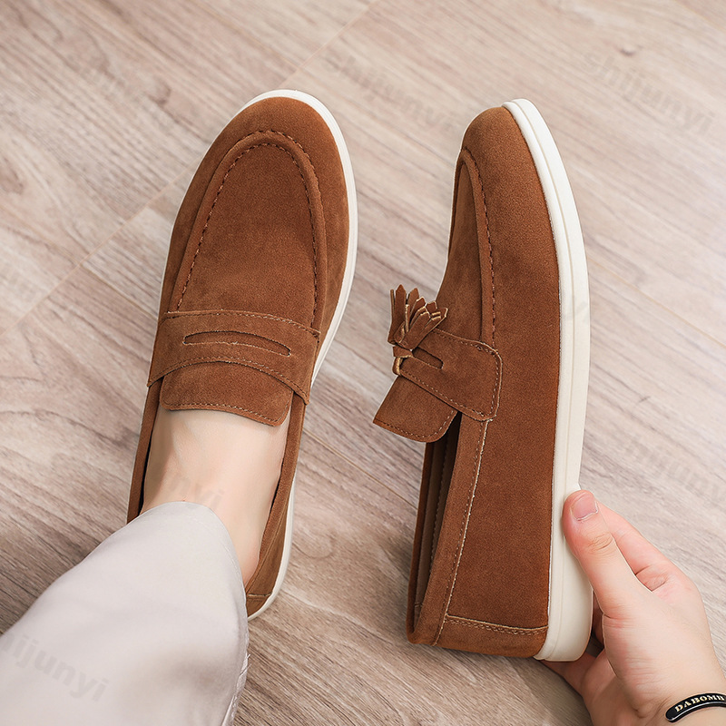 Men Flat Loafers Frosted Suede - Men'S Fashion Loafers Shoes recensione e prezzo