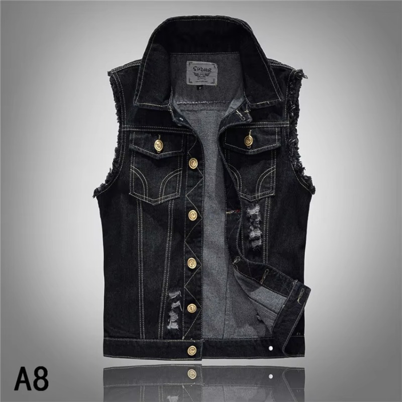 Men Slim Denim Vests Waistcoat - Men'S Fashion Vest With Jeans recensione e prezzo