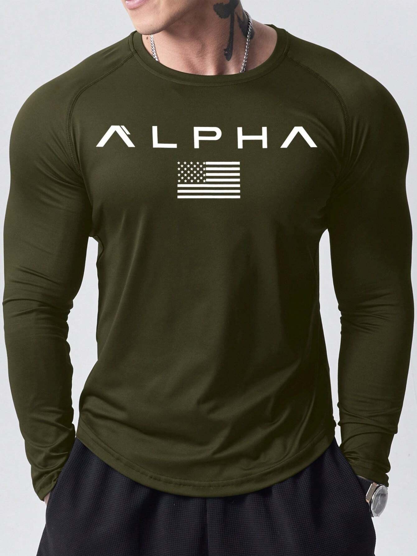 New men's long-sleeved T-shirt - Mens Fashion Top recensione e prezzo