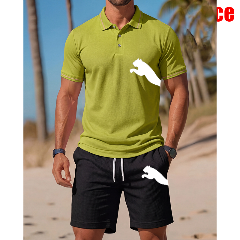 Men's Casual Short-Sleeved Pol - Men'S Fashion Outfits 2026 recensione e prezzo
