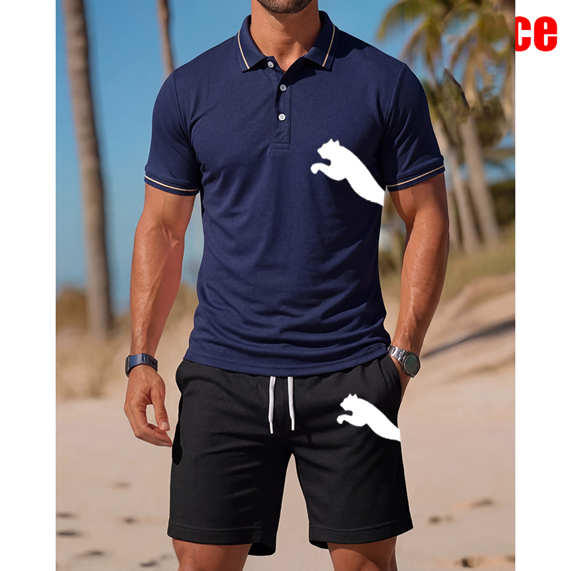 Men's Casual Short-Sleeved Pol - Men'S Fashion Outfits 2026 recensione e prezzo