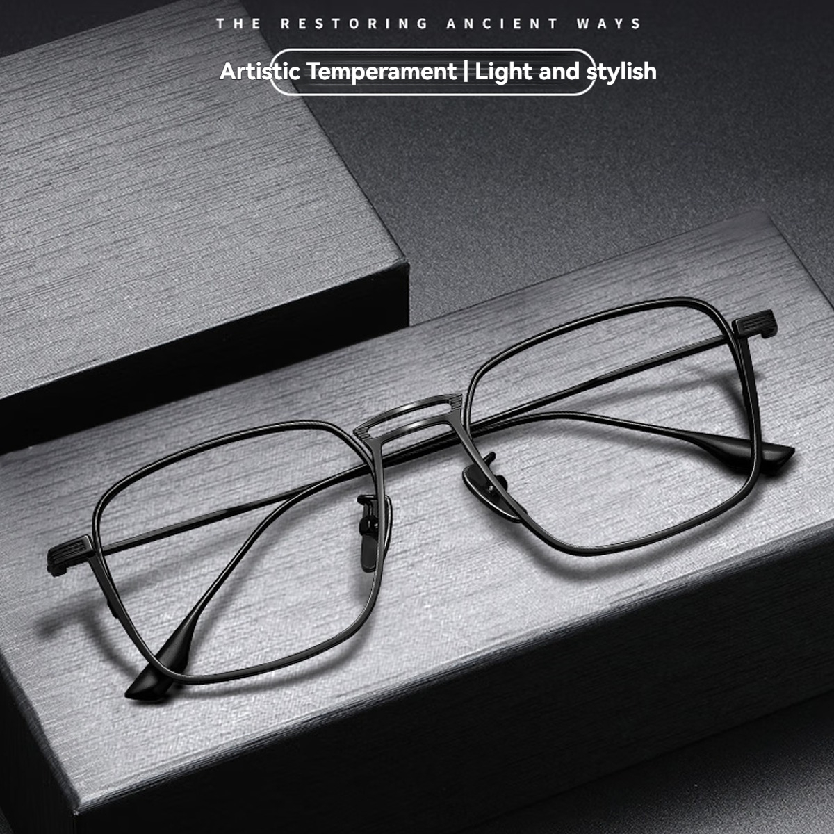 FYTOOMetal Frame Plain Eyeglas - Men'S Fashion Non Prescription Glasses recensione e prezzo