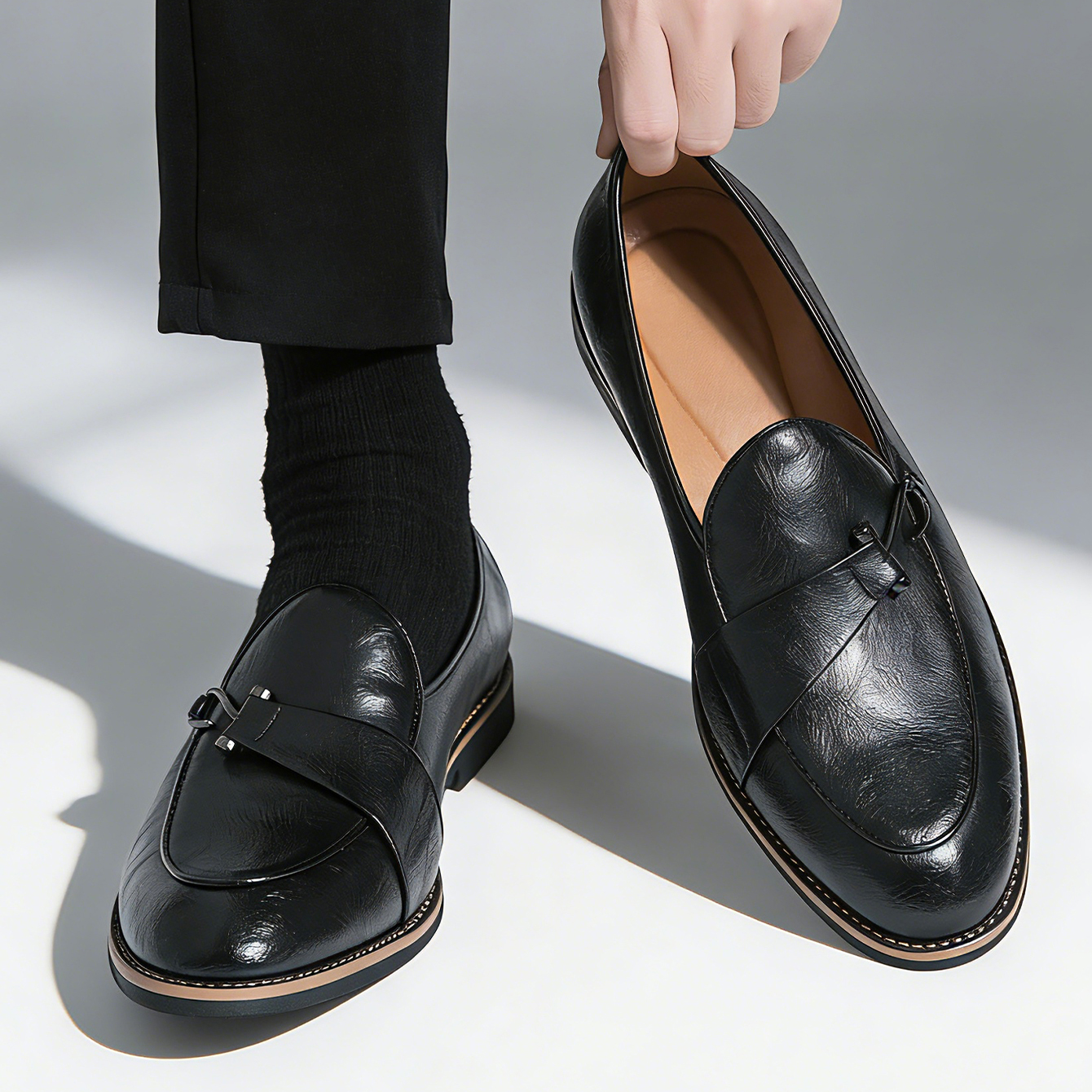 Classic Retro Dress Leather Sh - Suede Loafers Men recensione e prezzo