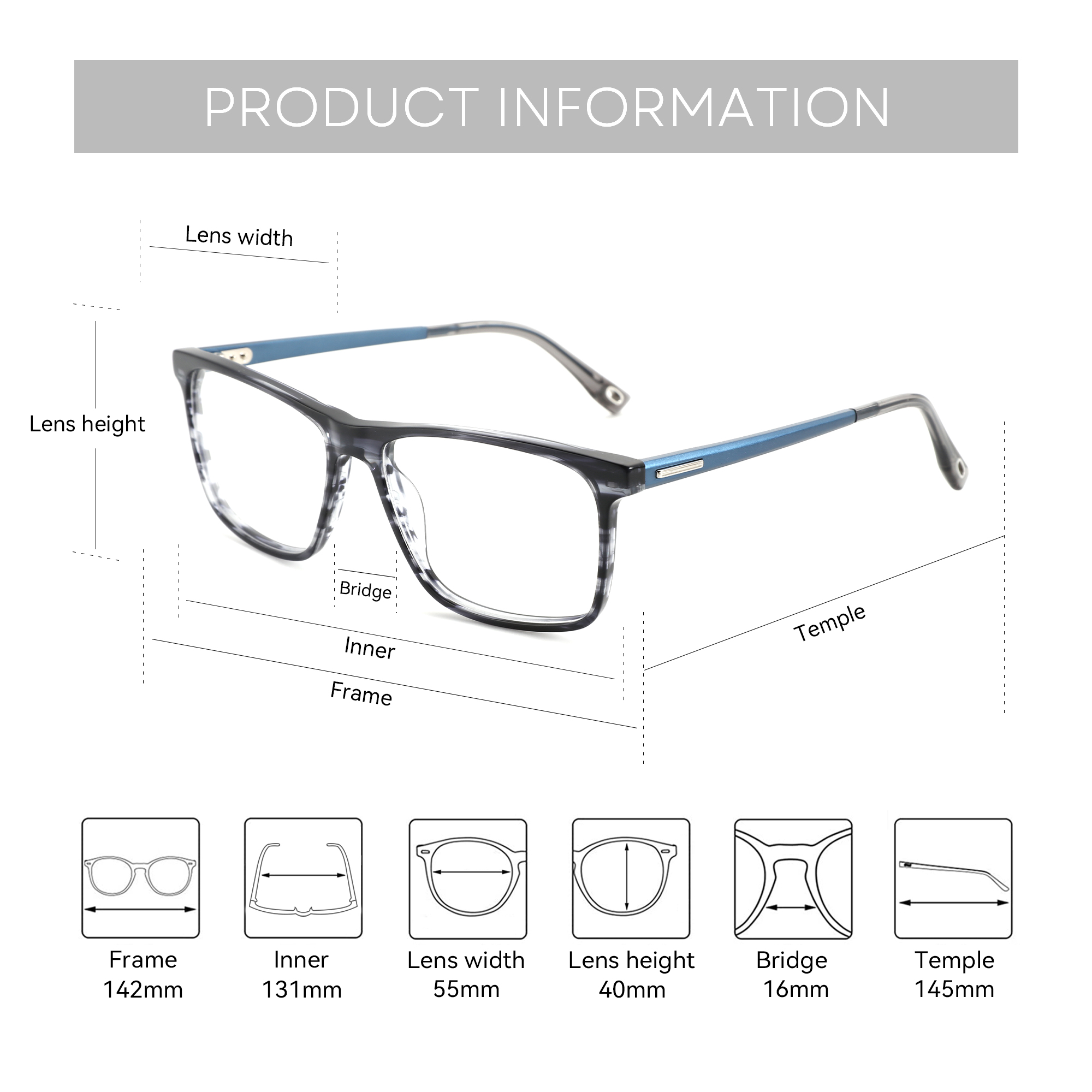 ZENOTTIC Japanese Style Square - Mens Fashion Reading Glasses recensione e prezzo