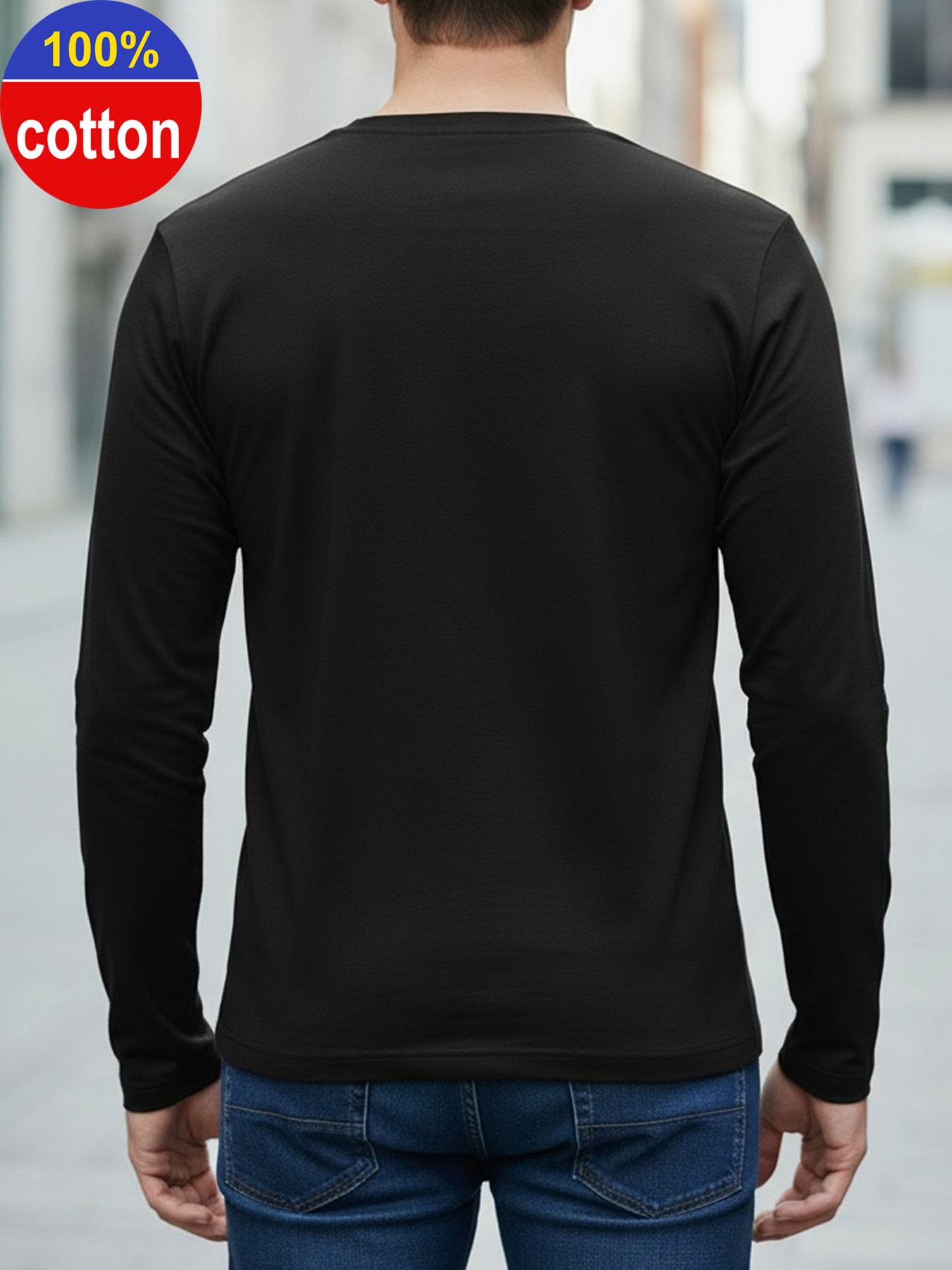 100% pure cotton men's long sl - Men Fashion Upper recensione e prezzo