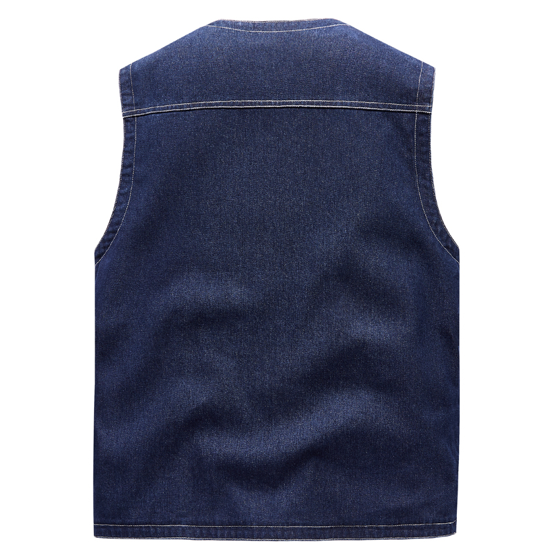 Men Jean Vest Outerwear Denim  - Men'S Fashion Vest With Jeans recensione e prezzo