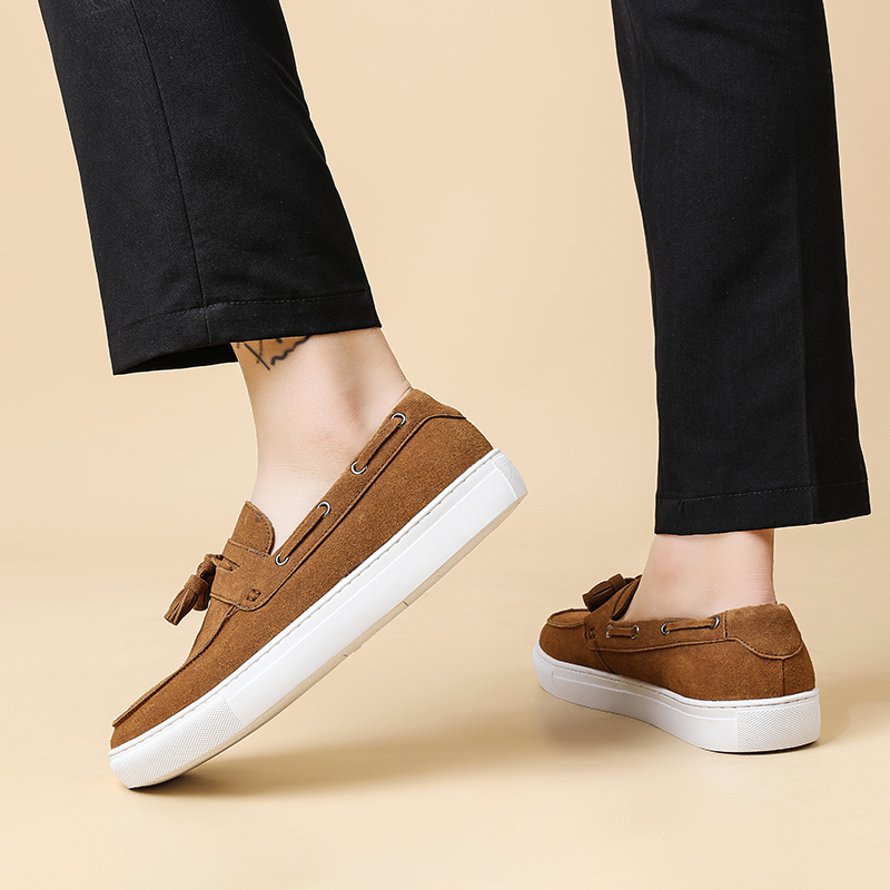 Classic Men's Suede Leather Ta - Suede Loafers Men recensione e prezzo