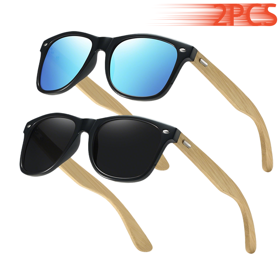 2PCS Classic Vintage Bamboo Wo - Fashion Men Vogue recensione e prezzo