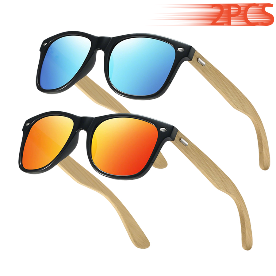 2PCS Classic Vintage Bamboo Wo - Fashion Men Vogue recensione e prezzo
