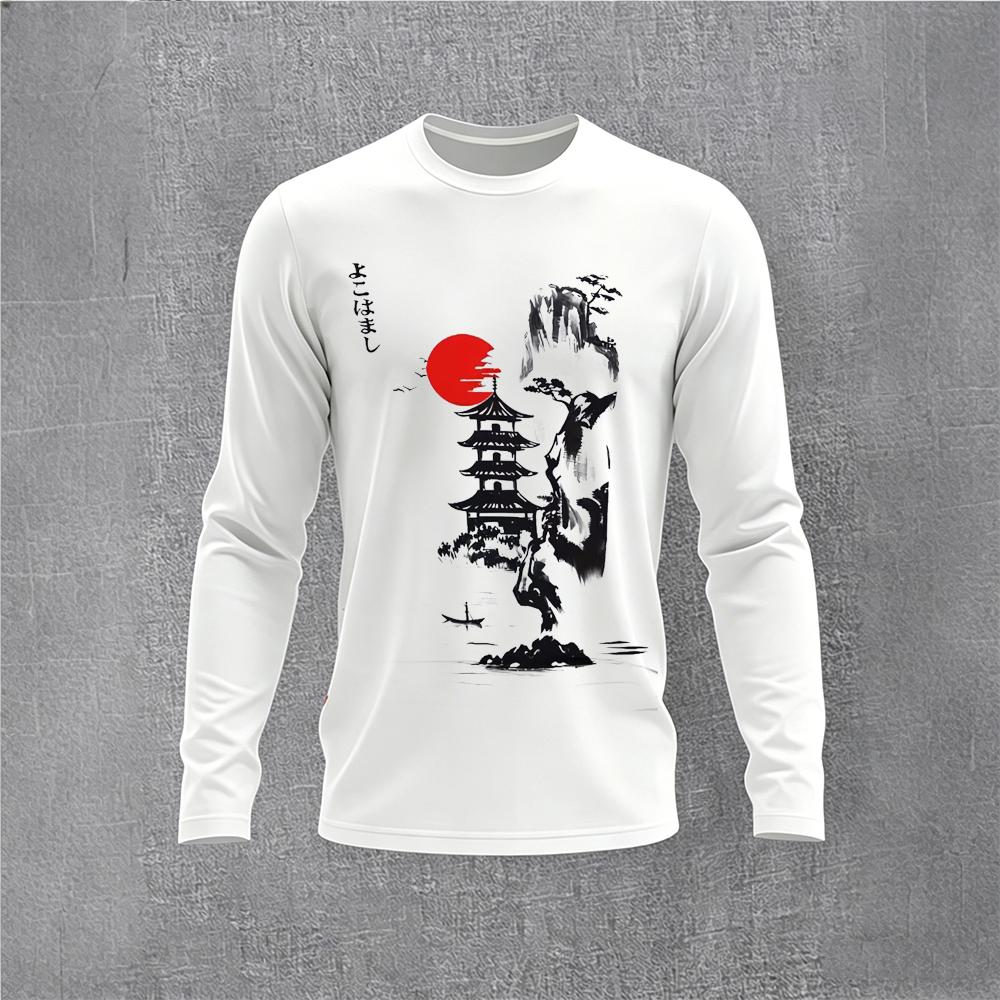 Chinese Style Ink Plum Blossom - Mens Fashion Top recensione e prezzo