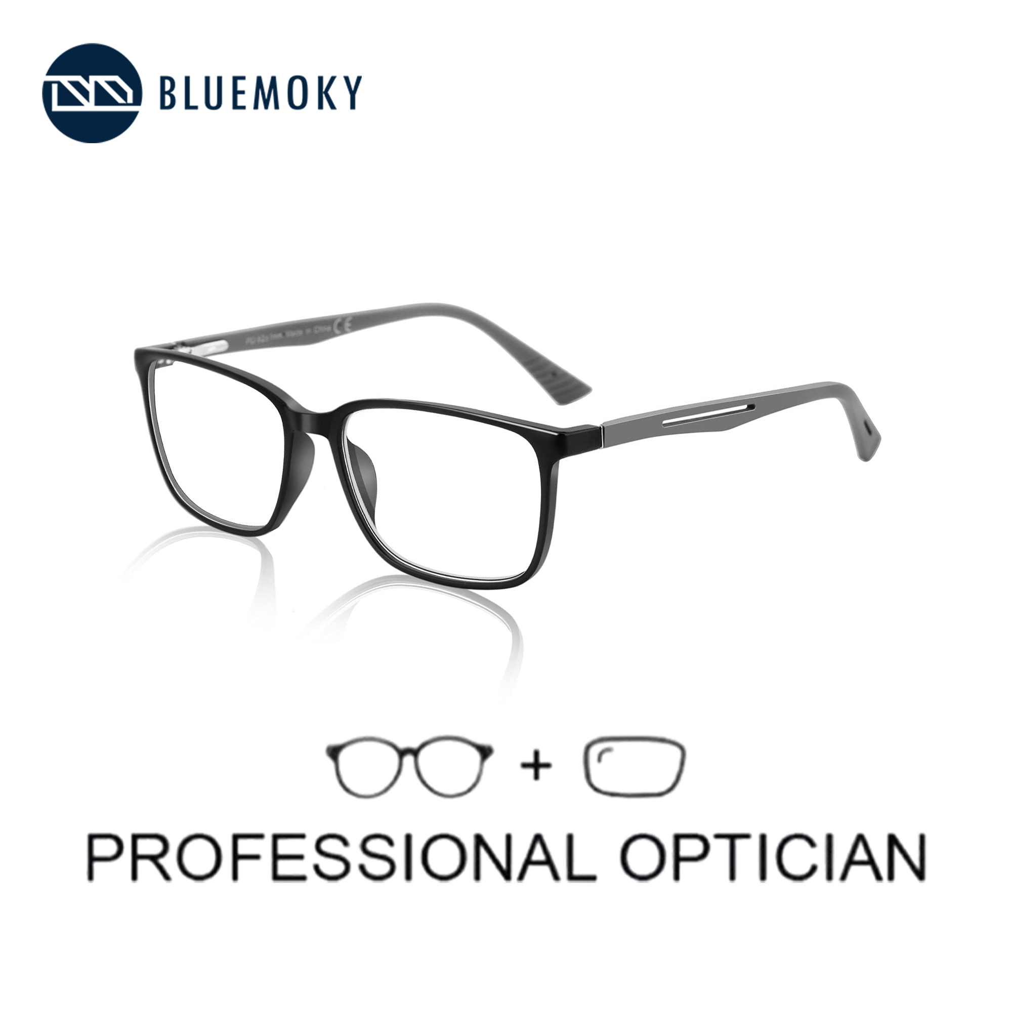 BLUEMOKY Rectangle Prescriptio - Mens Fashion Reading Glasses recensione e prezzo