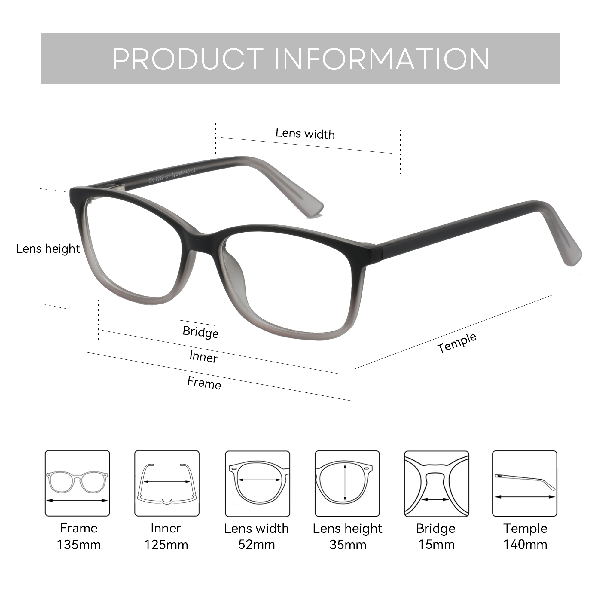 ZENOTTIC Unisex Square Optical - Men'S Fashion Non Prescription Glasses recensione e prezzo