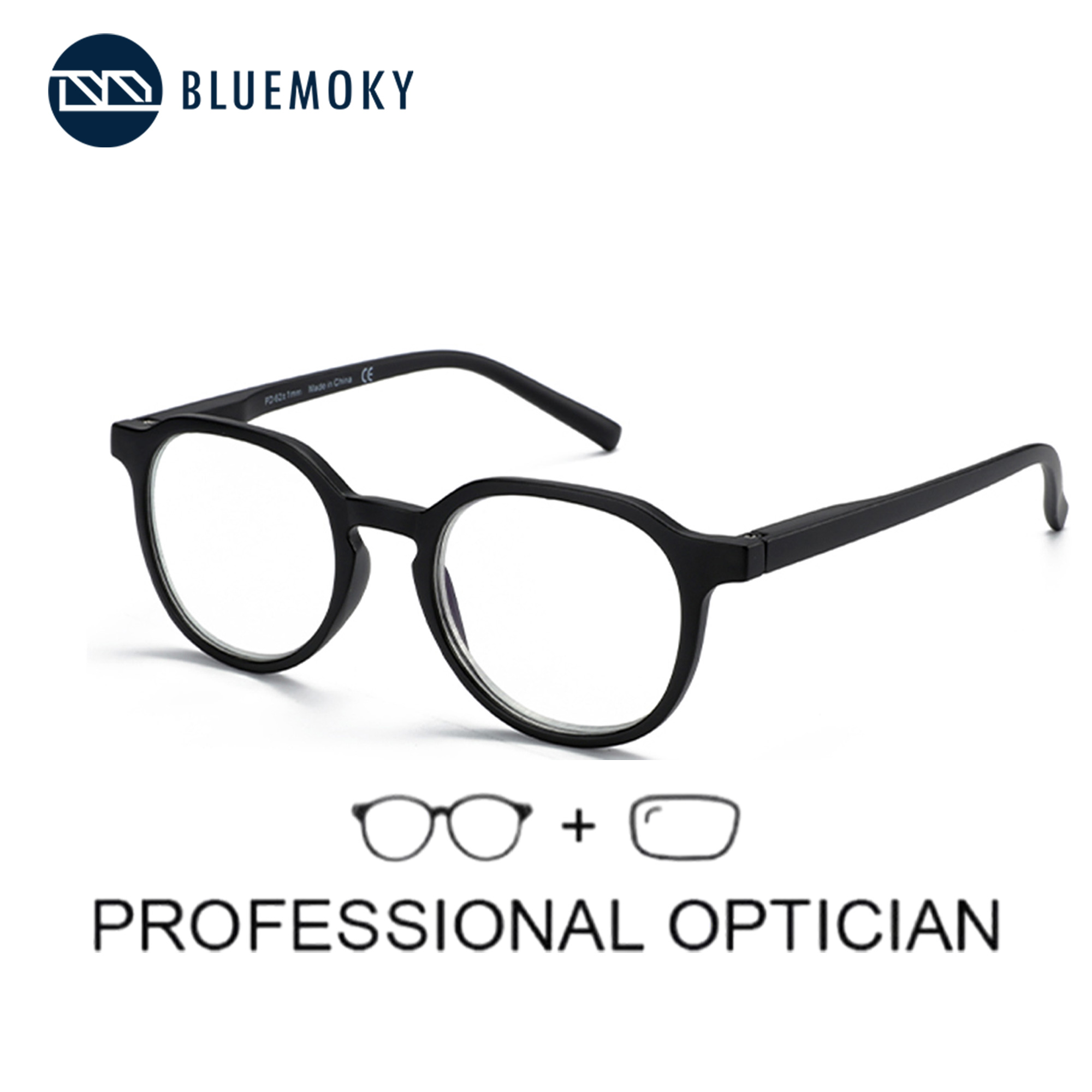 BLUEMOKY Retro Round Prescript - Mens Fashion Reading Glasses recensione e prezzo