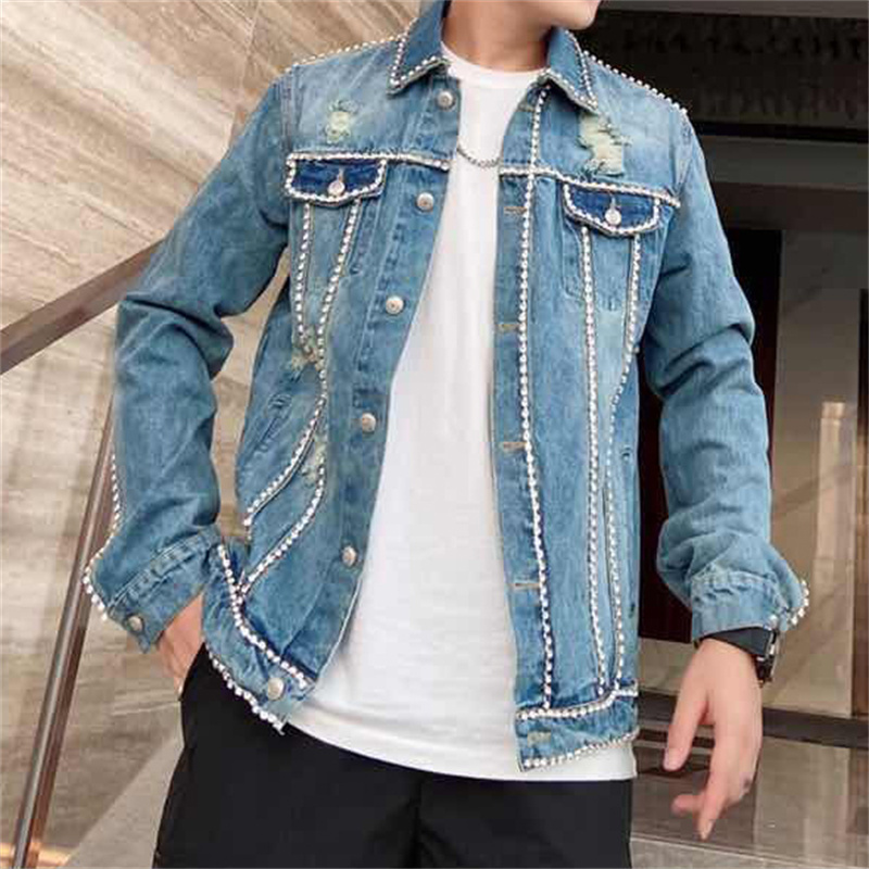 Diamond Border Printing Fashio - Men'S Fashion Vest With Jeans recensione e prezzo