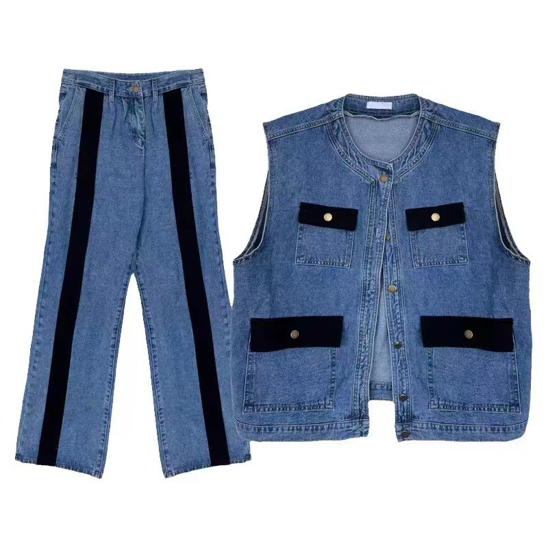WTHT Vintage Men's Suit Patchw - Men'S Fashion Vest With Jeans recensione e prezzo