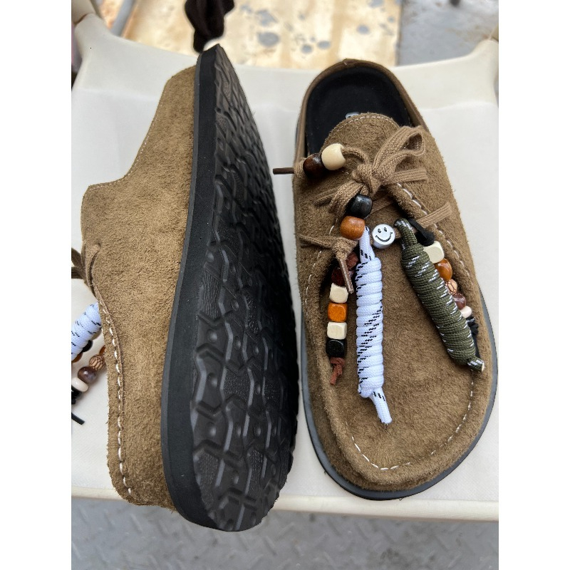 Women Men Clogs Cow Suede Leat - Suede Loafers Men recensione e prezzo